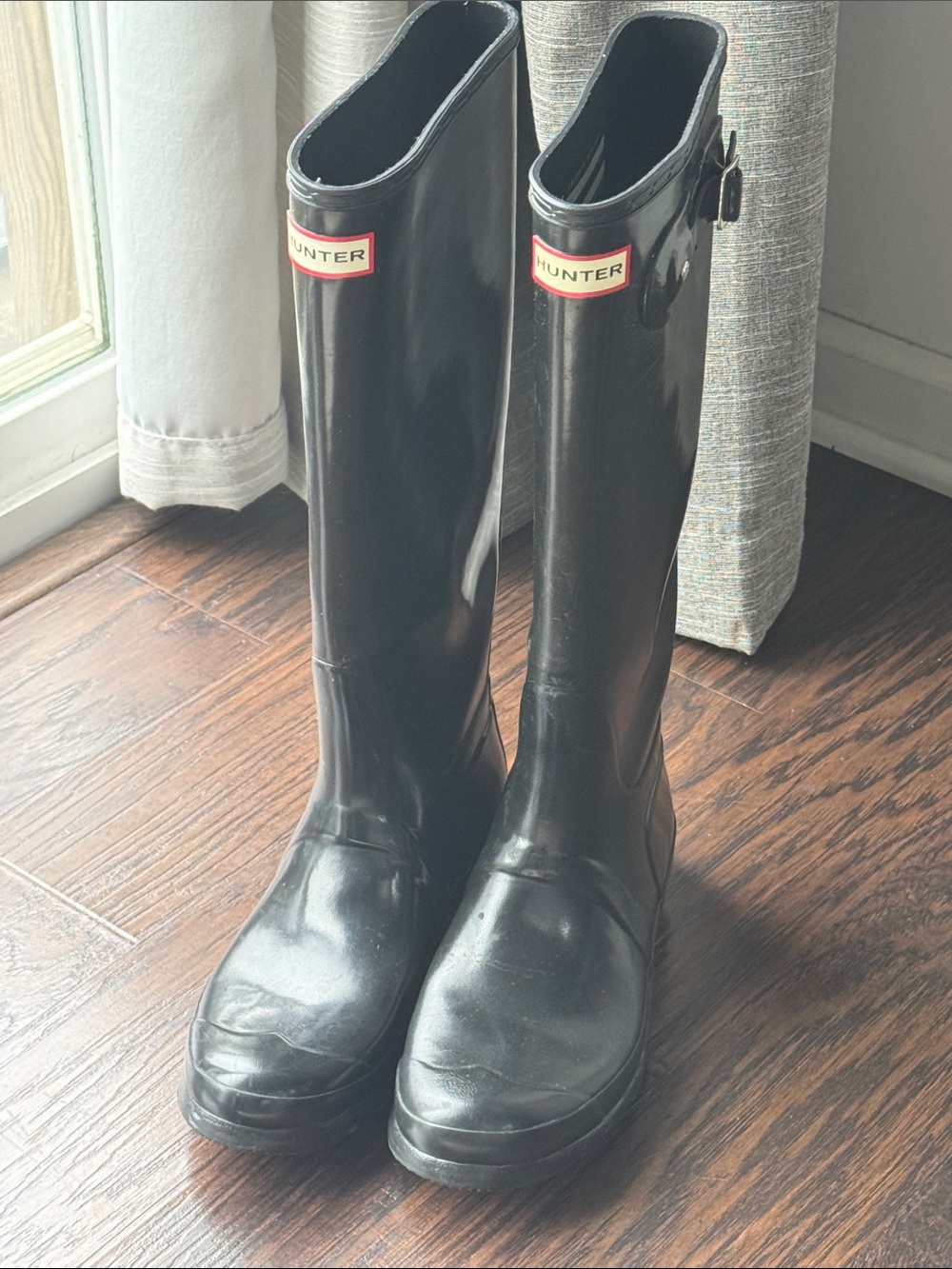 Hunter Black Tall Women's Rain Boots